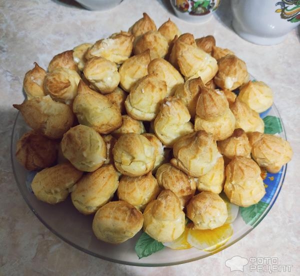 Рецепт: Заварные пирожные - Маленькие вкусняшки съедаются на ура! Рецепт: Заварные пирожные - Маленькие вкусняшки съедаются на ура!