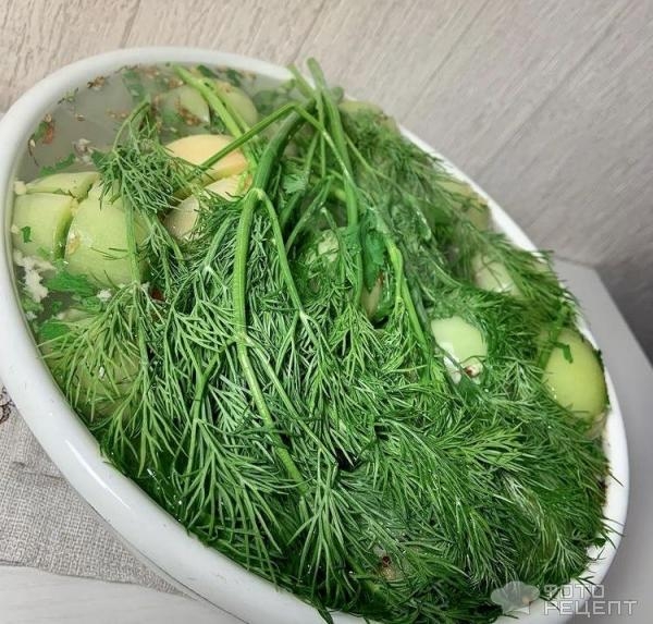 Рецепт: Зеленые помидоры маринованные - быстрое приготовление Рецепт: Зеленые помидоры маринованные - быстрое приготовление