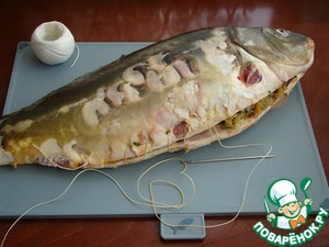 Рождественский пражский карп с киноа Рождественский пражский карп с киноа