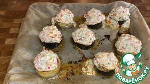 Скумбрия под сливочным сыром с овощами Скумбрия под сливочным сыром с овощами