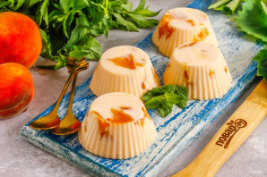 Творожное суфле с персиками