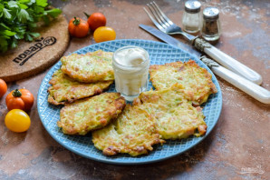 Оладьи из кабачков с беконом Оладьи из кабачков с беконом