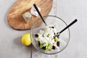 Салат с киви и курицей Салат с киви и курицей