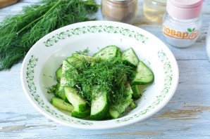 Шведский салат из огурцов