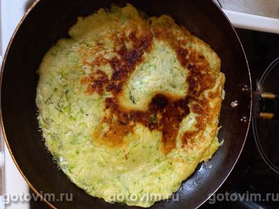 Пицца из кабачков на сковороде Пицца из кабачков на сковороде