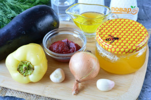 Баклажаны в кисло-сладком соусе на зиму Баклажаны в кисло-сладком соусе на зиму