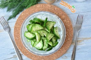 Шведский салат из огурцов