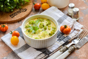 Омлет с брокколи на пару Омлет с брокколи на пару