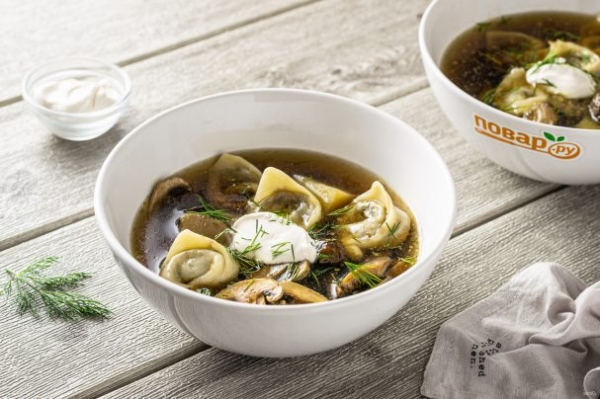 Грибной суп с "ушками" Грибной суп с "ушками"