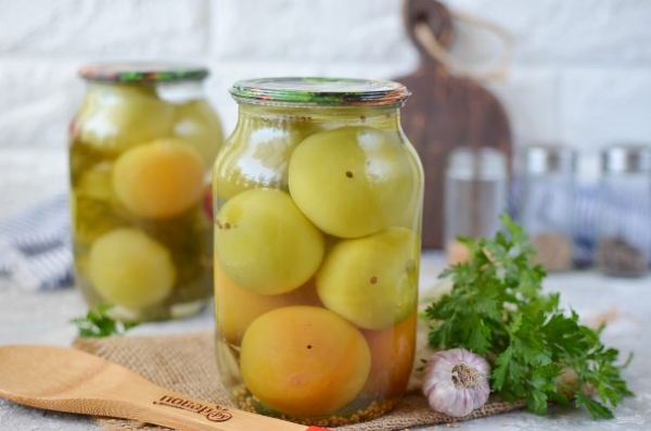 Рецепт маринованных зеленых помидоров Рецепт маринованных зеленых помидоров