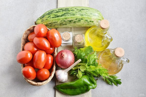 Салат из кабачков и помидоров