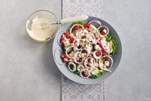 Салат из мяса мидий Салат из мяса мидий