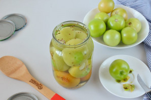 Рецепт маринованных зеленых помидоров Рецепт маринованных зеленых помидоров