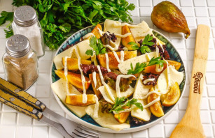 Салат с инжиром и моцареллой Салат с инжиром и моцареллой