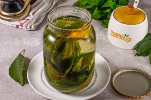 Компот из листьев вишни на зиму