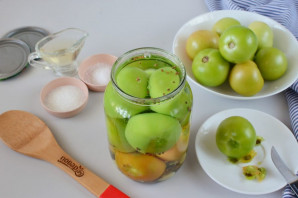 Рецепт маринованных зеленых помидоров Рецепт маринованных зеленых помидоров