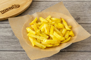 Салат с картофелем фри Салат с картофелем фри