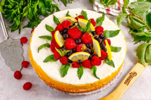 Лимонно-ягодный торт Лимонно-ягодный торт