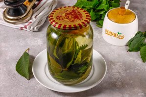 Компот из листьев вишни на зиму