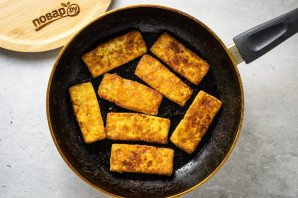 Салат с рукколой и тофу