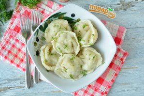 Пельмени с брокколи