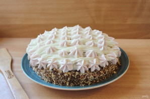 Шоколадный торт с кремом "Пломбир" Шоколадный торт с кремом "Пломбир"