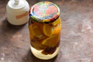 Компот из персиков и апельсинов на зиму