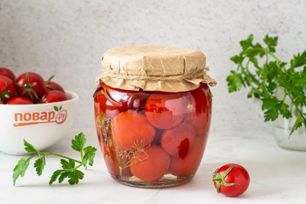 Помидоры без уксуса на зиму