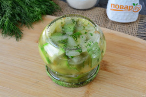 Кабачки с грибной приправой на зиму