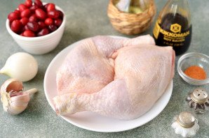 Курица с кизилом в духовке Курица с кизилом в духовке