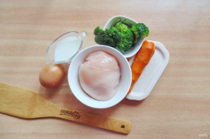 Куриное суфле с брокколи Куриное суфле с брокколи