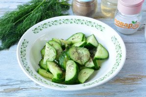 Шведский салат из огурцов