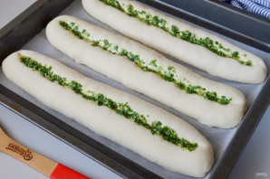 Багет с сыром и чесноком Багет с сыром и чесноком