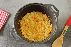 Капуста с томатной пастой на зиму