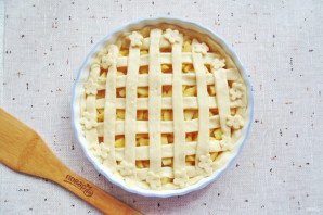 Яблочный пирог с решеткой Яблочный пирог с решеткой