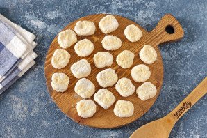 Ленивые вареники с яблоком