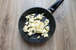 Блинчики с яблоком и брусникой Блинчики с яблоком и брусникой