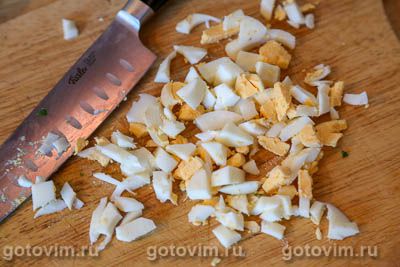 Завитки с зеленым луком и яйцом Завитки с зеленым луком и яйцом