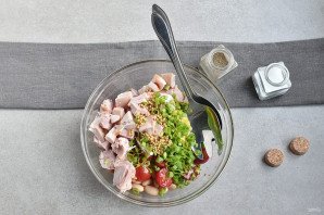 Салат без майонеза с курицей Салат без майонеза с курицей