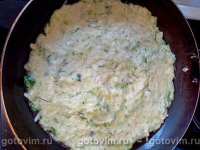 Пицца из кабачков на сковороде Пицца из кабачков на сковороде