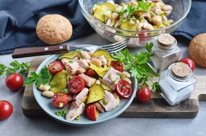 Салат без майонеза с курицей Салат без майонеза с курицей