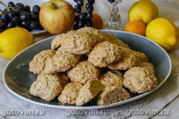 Яблочное печенье (с тертыми яблоками)