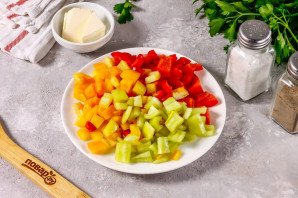 Гречка с болгарским перцем