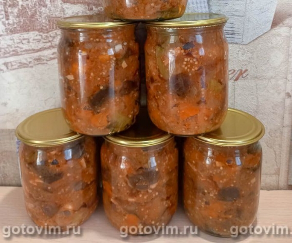 Соте из баклажанов на зиму