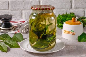 Компот из листьев вишни на зиму