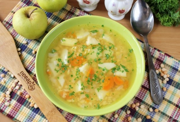 Гороховый суп с яблоками Гороховый суп с яблоками