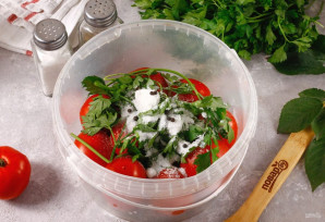 Газированные помидоры холодным способом