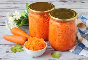 Тертая морковь на зиму