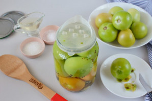 Рецепт маринованных зеленых помидоров Рецепт маринованных зеленых помидоров