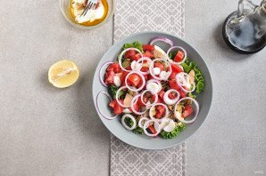 Салат из мяса мидий Салат из мяса мидий